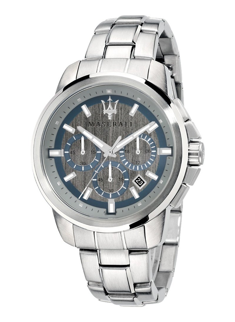 Maserati - Maserati Successo Silver Grey Dial Chronograph Quartz Mens Watch - R8873621006 - Image 1