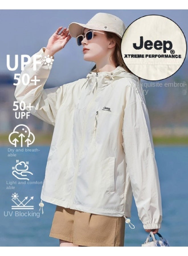 جيب سترة الحماية من الشمس للزوجين في الجبال - معطف الجري الرياضي خفيف الوزن للجنسين، قابلة للتنفس مع قلنسوة للحماية من الأشعة فوق البنفسجية للنساء - Image 1