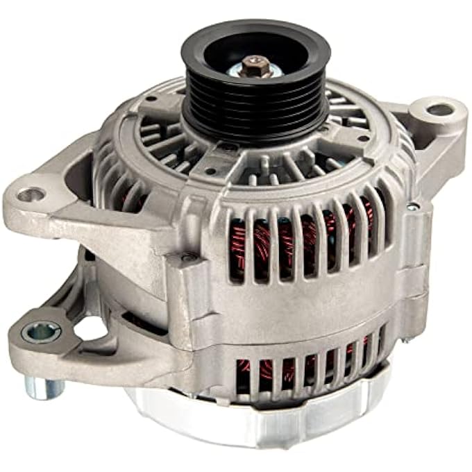 AUTOSITY Alternator Replacement 13765N New for Grand Caravan 96-00 Caravan 98-99 2.4L 3.0L 3.3L 3.8L Town & Country 99-00 3.8L Grand Voyager 96-97 99-00, 130Amp 12V CW 6-Pulley Groove - Image 1