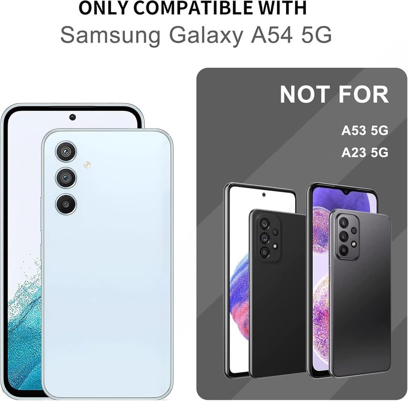UltiUnison غطاء هاتف سيليكون لـ Samsung Galaxy A54، غطاء حماية سيليكون ناعم ورقيق مع بطانة من الألياف الدقيقة، غطاء هاتف مقاوم للصدمات لـ Samsung Galaxy A54 (وردي) - Image 2
