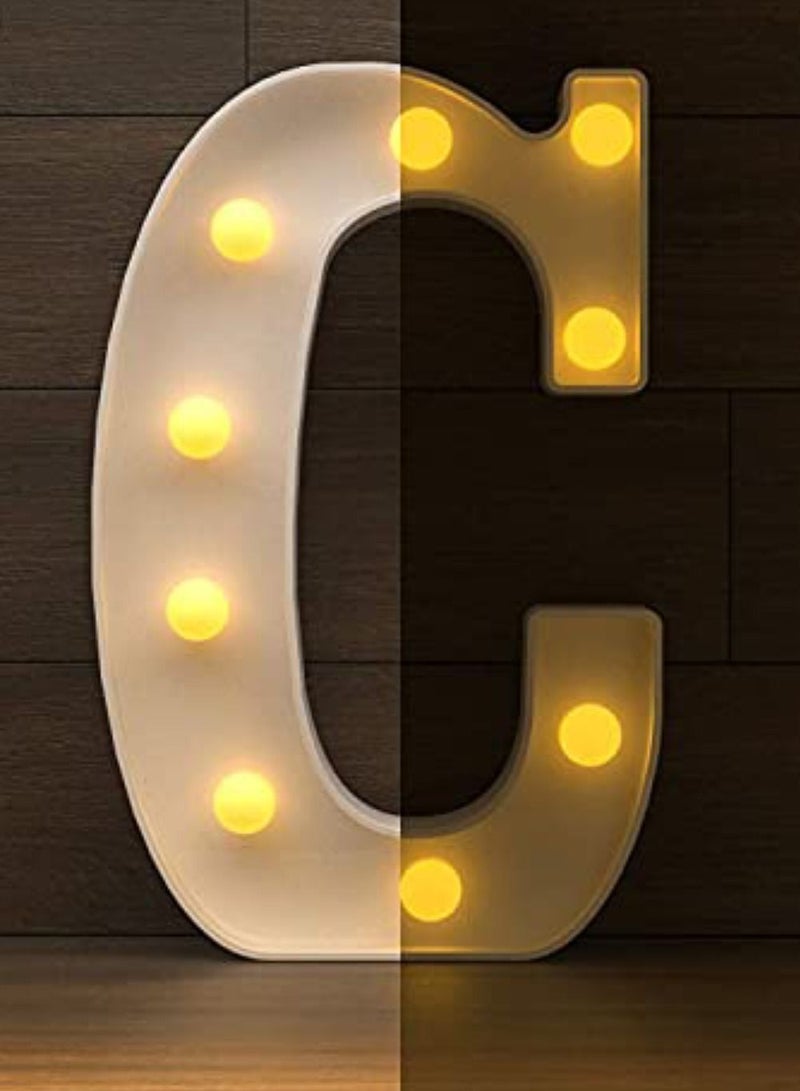 فيتاشيلي أضواء الحروف الأبجدية LED تضيء الحروف البلاستيكية المعلقة C - Image 3