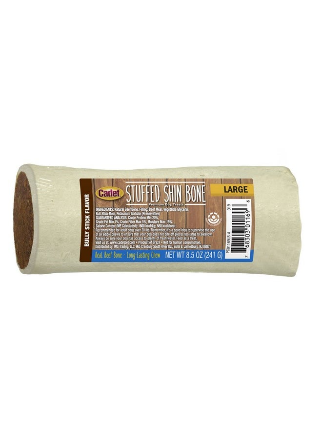 Cadet Cadet Stuffed Shin Bone - Highly Digestible, High Protein, Long-Lasting Dog Chew Bone for Aggressive Chewers, Supports Dental Health, - Bully Stick Flavor, Large (1 Count)  - Image 1