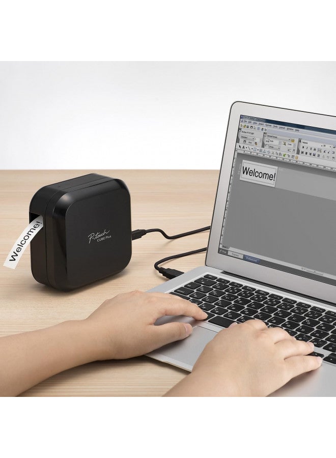brother Brother P-touch CUBE Plus PT-P710BT Versatile Label Maker with Bluetooth Wireless Technology - Image 4