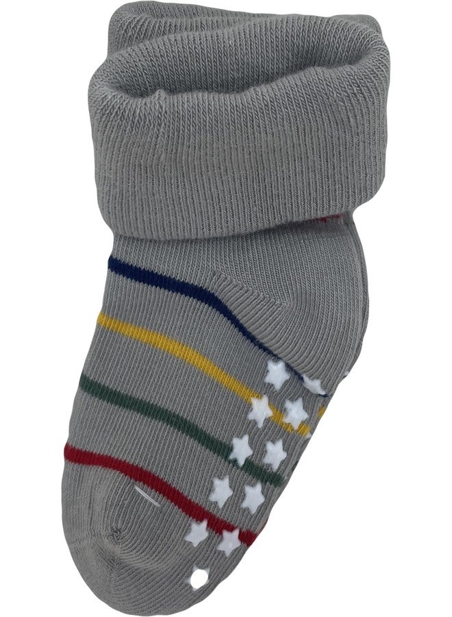 ZAPLES جوارب زابلز قطنية عضوية للأطفال للجنسين (متعددة الألوان والطبعات) (مقاسات: 6 أشهر، 12 شهرًا، 4، للأولاد) - Image 4