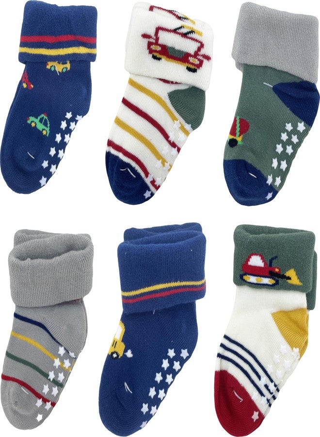 ZAPLES جوارب زابلز قطنية عضوية للأطفال للجنسين (متعددة الألوان والطبعات) (مقاسات: 6 أشهر، 12 شهرًا، 4، للأولاد) - Image 1