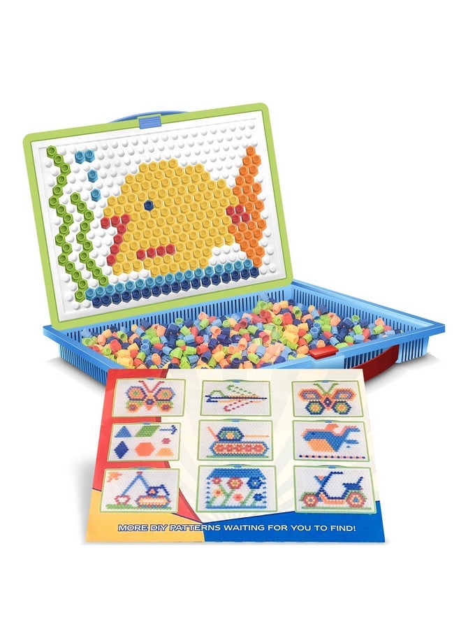 ArtCreativity Mushroom Peg Puzzle for Kids with 10-Challenges - Fun Brain Teaser for Children - Arts and Crafts Creative Educational Learning Toy - Gift Idea for Boys and Girls - Image 1