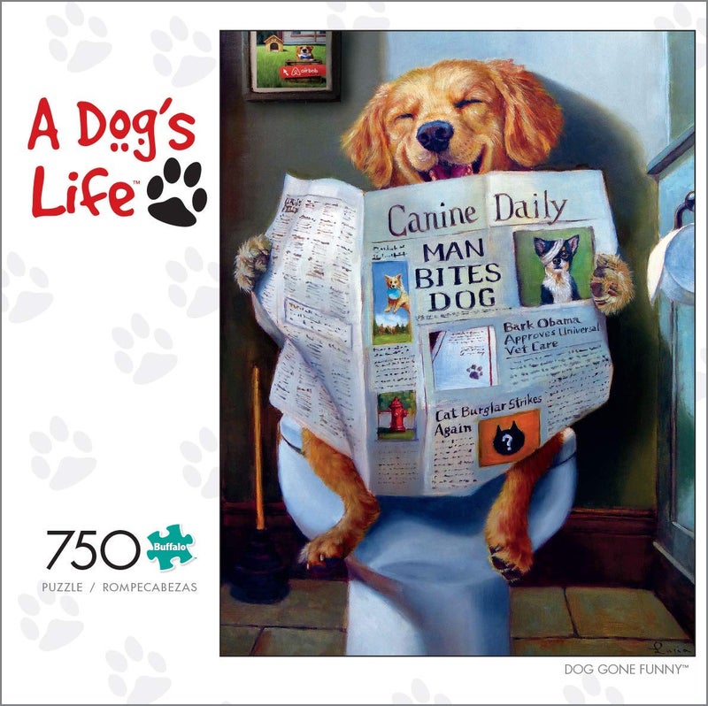 Buffalo Games - Dog Gone Funny - 750 Piece Jigsaw Puzzle Multicolor, 24"L X 18"W - Image 2