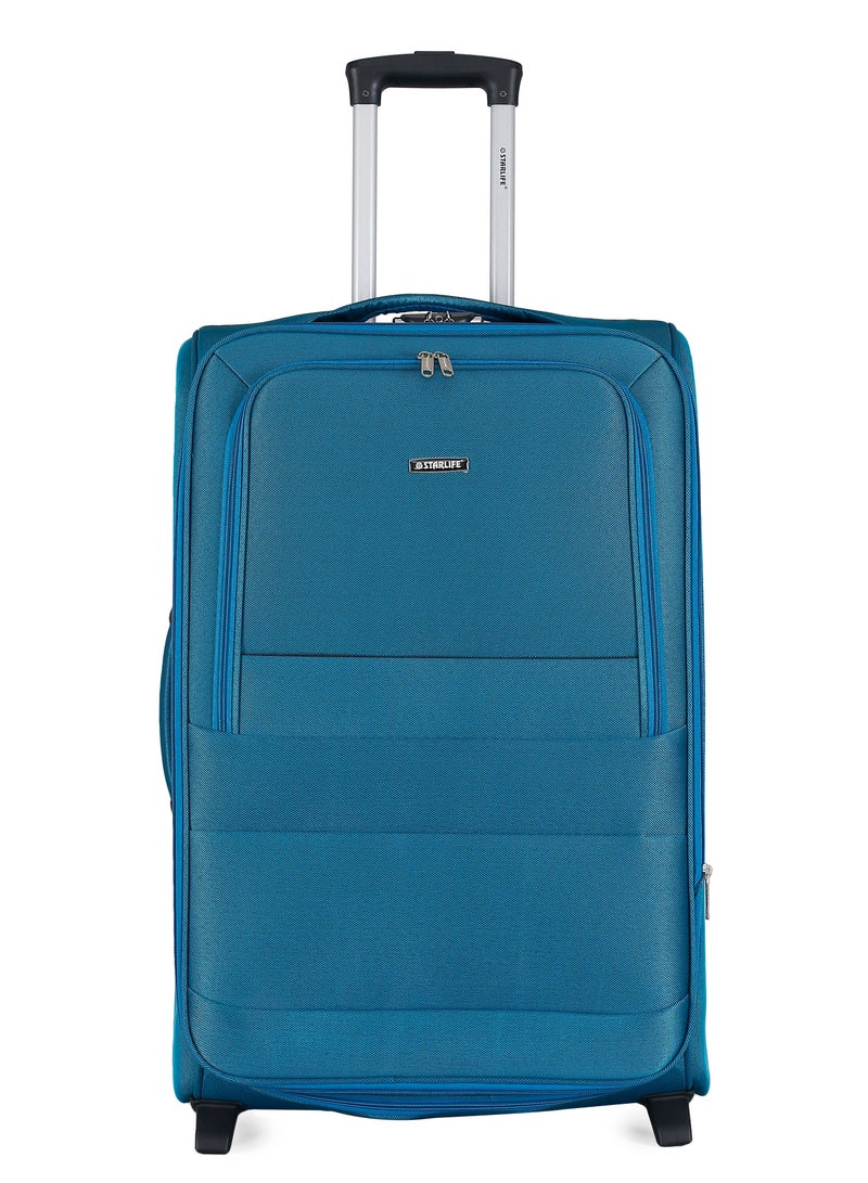 STARLIFE Set of 3 Light Weight Polyester Trolley Luggage 4 Wheels With Number Lock 20,24,28 Inches - Image 2