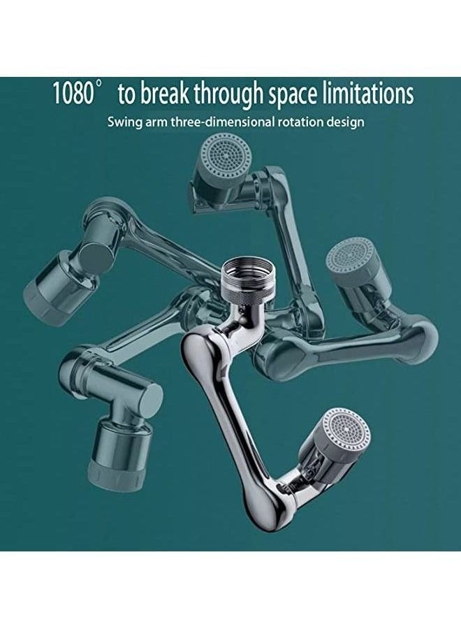 Beauenty 1080° Rotating Extender Aerator, Durable Splash Proof Faucet Extender, Two Ways Water Saver Faucet Aerator, Can Be Used for Bathroom Sink, Kitchen Sink - Image 3