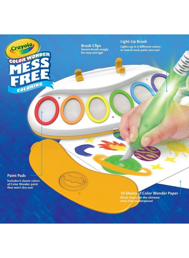 Crayola فرشاة الضوء السحرية من كرايولا كولور وندر، محطة رسم خالية من الفوضى للأطفال، هدية للأطفال، ألعاب وأنشطة للأطفال الصغار، للأعمار 3، 4، 5 - Image 4