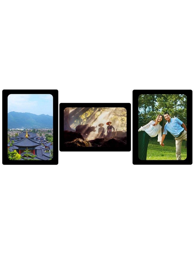 Sooard Magnetic Photo Frames 12 Pack Magnetic Picture Frame 3.5X5 Inch For Refrigerator Cabinet Locker Dishwasher & Other Metallic Surfaces (Black)  - Image 5