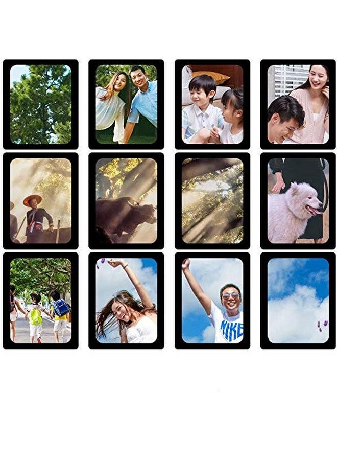 Sooard Magnetic Photo Frames 12 Pack Magnetic Picture Frame 3.5X5 Inch For Refrigerator Cabinet Locker Dishwasher & Other Metallic Surfaces (Black)  - Image 2