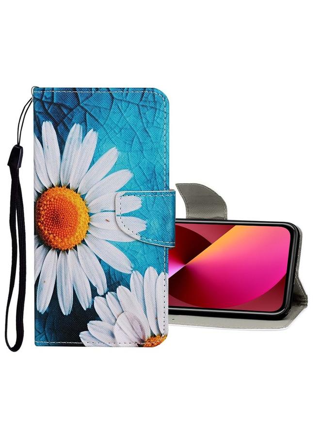 زبون جراب جلدي قابل للطي بتصميم رسومات ملونة لهاتف iPhone 13 - Image 1