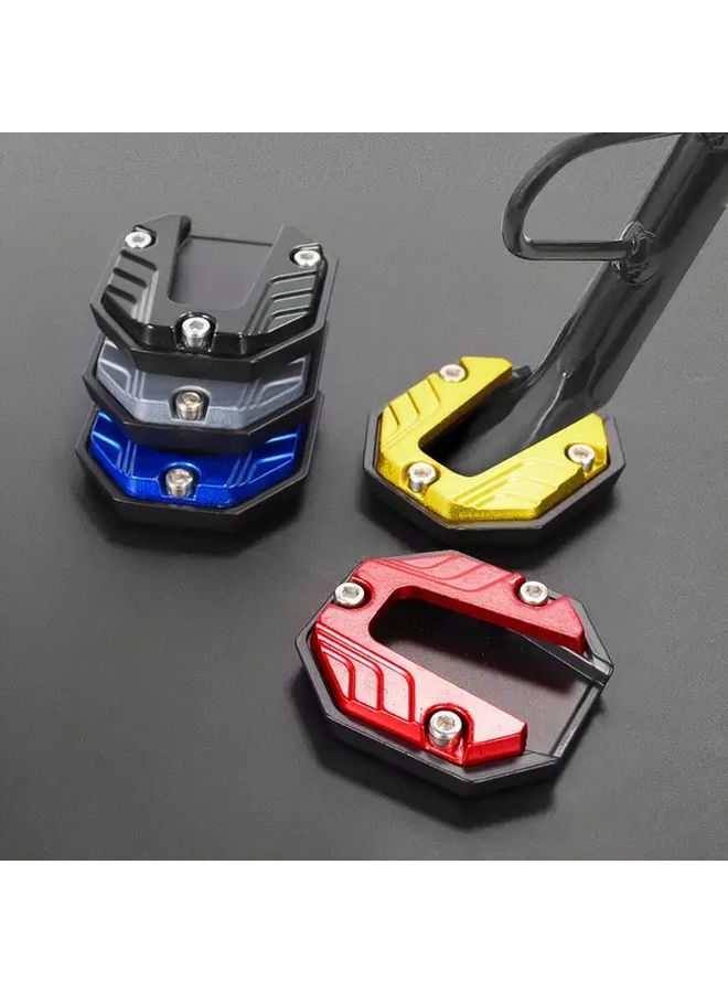 Blue Aluminum Alloy Motorcycle Foot Peg Extension Plate Side Stand Support - Image 4