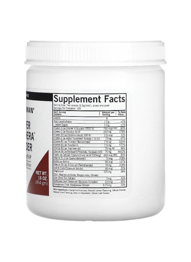 Kirkman Labs Kirkman Labs, Super Nu-Thera Powder with P-5-P, Natural Lemon, 16 oz (454 gm)  - Image 2