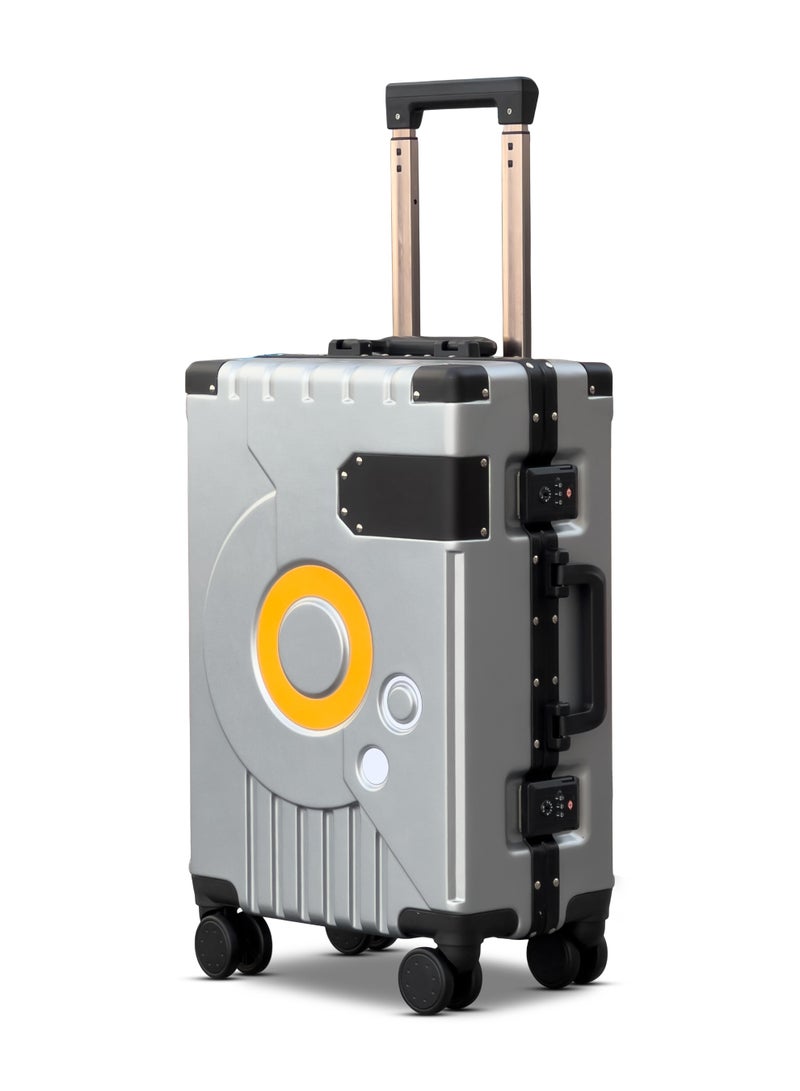 ZAAPPY Hard Shell Aluminum Frame Carry On 20 Inch (7-10kg) Luggage With TSA Lock, Travel Hook, Silent 360° Spinner Wheels, Water Resistant Suitcase - Image 1
