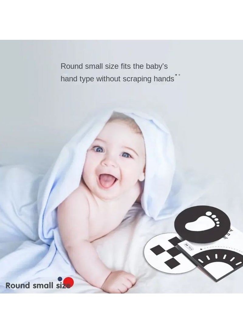 Filly New Early Education Puzzle Newborn Infant Black And White Card Baby Enlightenment Visual Stimulation Flash Card Color Cognition(Set of 3)  - Image 2