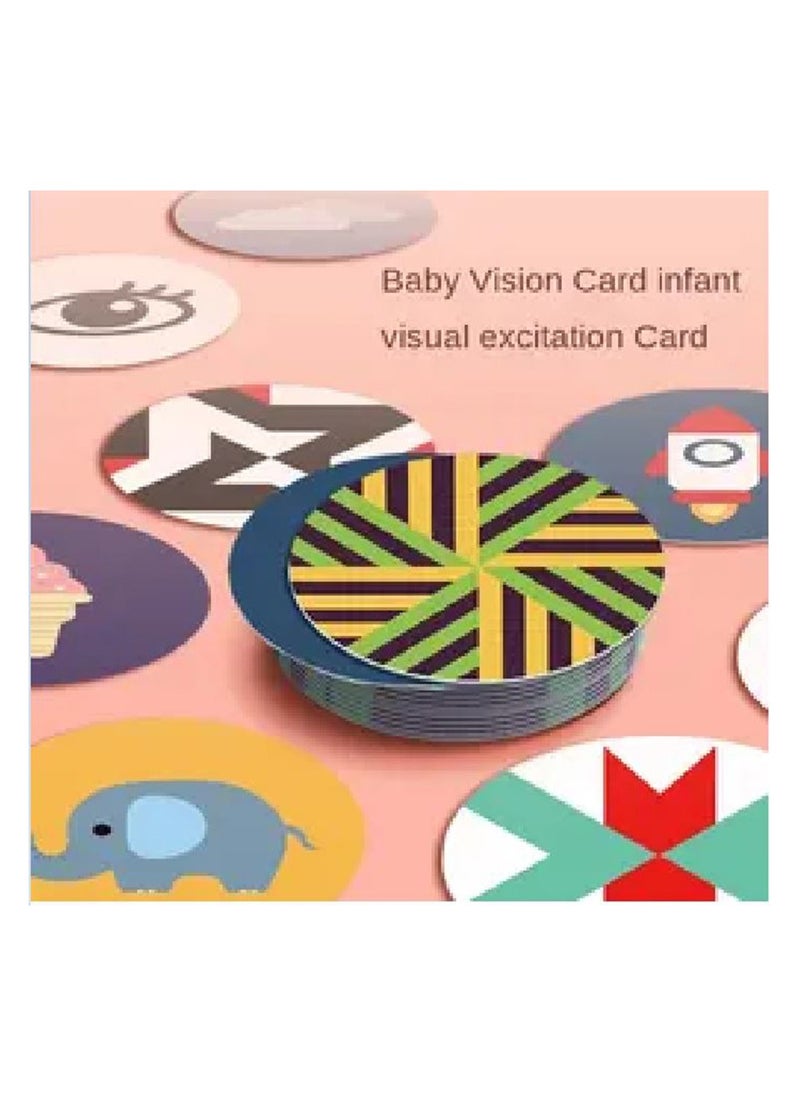 Filly New Early Education Puzzle Newborn Infant Black And White Card Baby Enlightenment Visual Stimulation Flash Card Color Cognition(Set of 3)  - Image 3