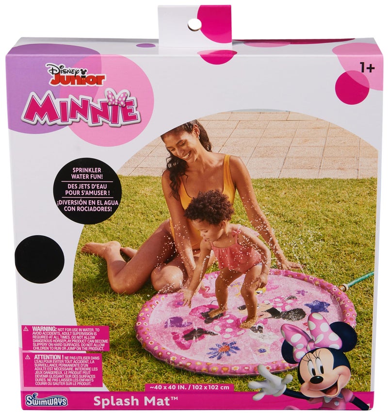 SwimWays Minnie Mouse Splash Mat Kids Splash Pad Outdoor Toys Disney Pool Party Supplies and Water Toys for Kids Ages 1 Up - Image 2