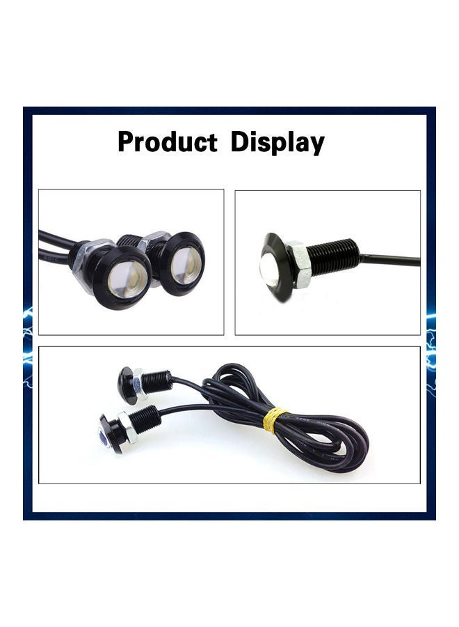 MUNTAQI 8-Piece 18mm Eagle Eye LED Bulb DRL Light Set - Image 5