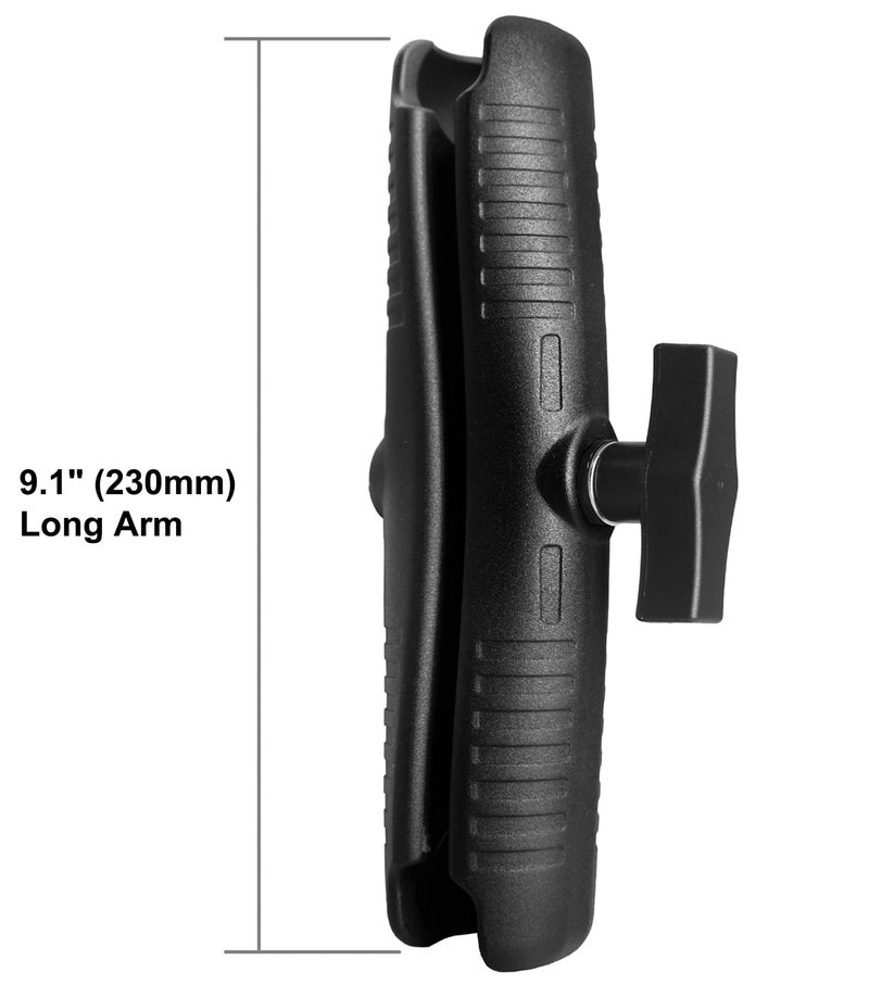 WINDFRD Aluminum 9.1" Long Double Socket Arm for 1.5 Inches/C Size / 38mm Ball Accessories, Powerful Clamp, Heavy Duty, Compatible with RAM Mount, iBolt and More - Image 4
