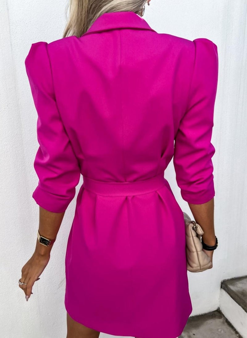 Shougu New Suit Jacket Dress With Belt  - Image 2