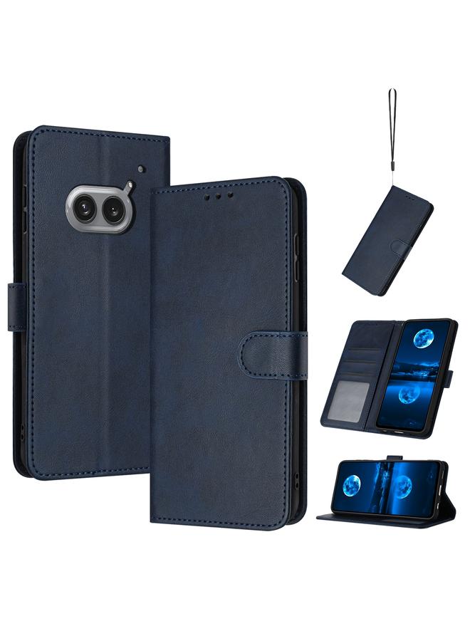 Case For Nothing Phone 2a / 2a Plus Solid Calf Texture Flip Leather Phone Case