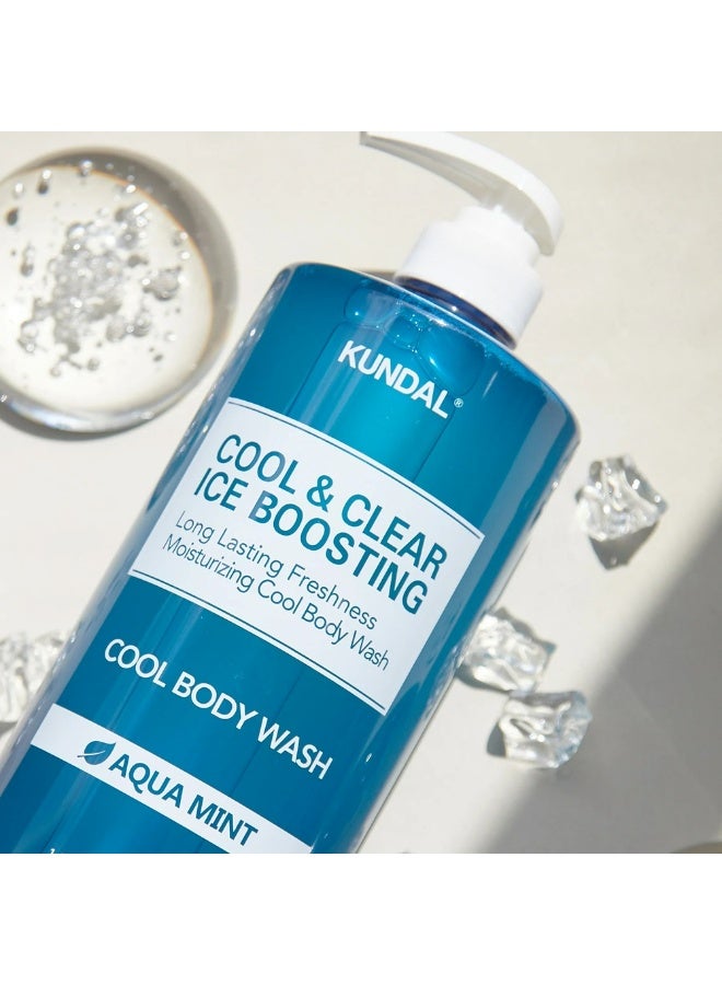 KUNDAL Cool & Clear Ice Boosting Body Wash Aqua Mint 500 mL - Image 2