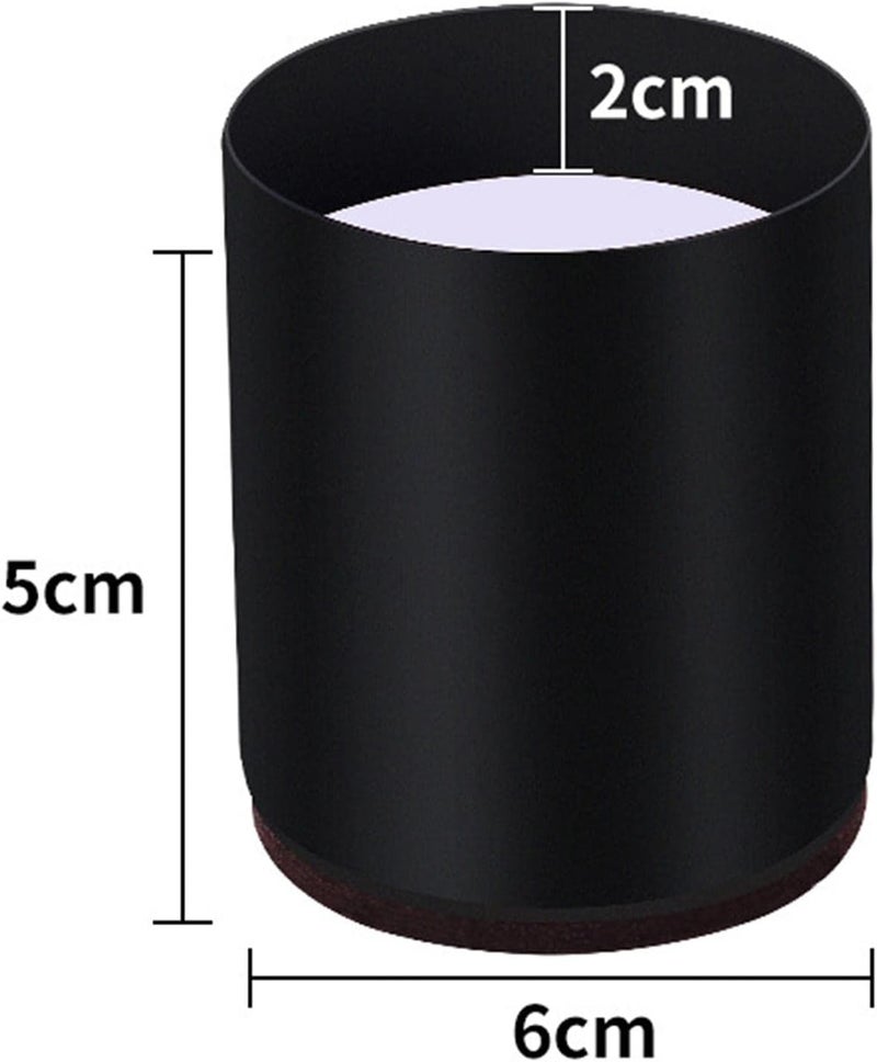 Bed and Furniture Riser Lifter Sofa Legs Riser Home Foot Accessories, Round 6x5cm Black - Image 4
