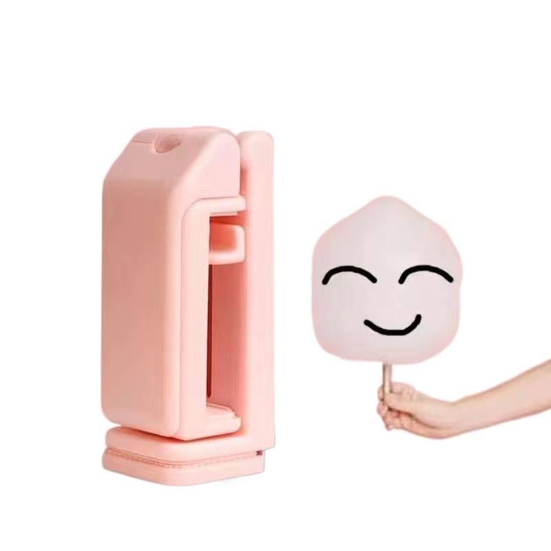 Desk Phone Stand with Folding Design and Anti Shake Support in Pink with Universal Fit for Study Desk for Travel - Image 1