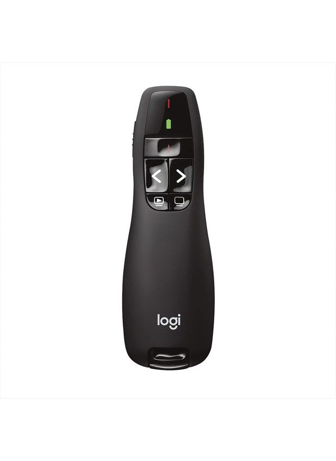 Logitech - Wireless Presenter R400, Wireless Presentation Remote Clicker with Laser Pointer - Image 1
