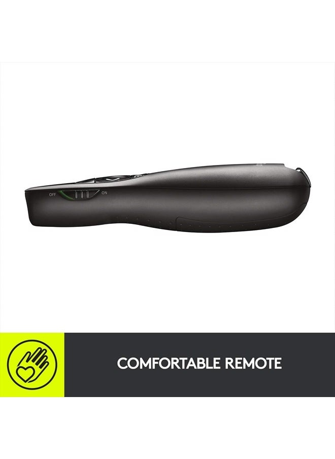 Logitech - Wireless Presenter R400, Wireless Presentation Remote Clicker with Laser Pointer - Image 1