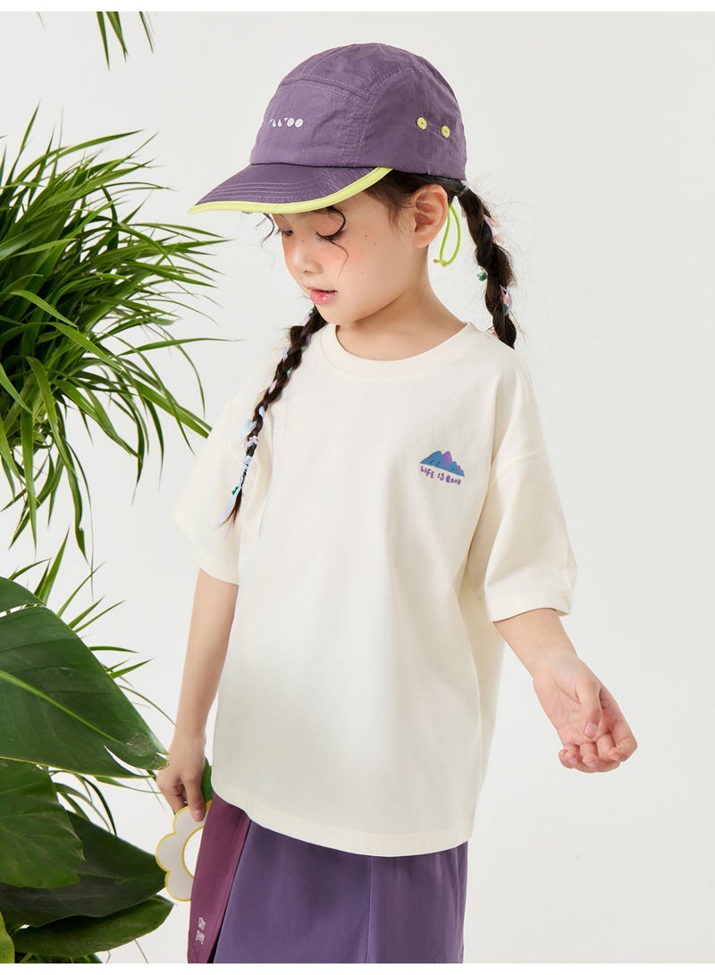 mini bala Unisex Kid Premium Soft "Time to Explore" Printed Short - Sleeve T - Shirt, Breathable, Comfortable, Scenic "Time to Explore" Detail, Adventurous, Versatile for Daily Wear, Outdoor Exploration Children's Casual Essential Top - Image 2
