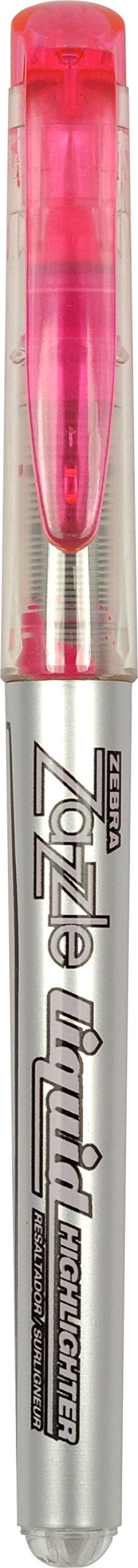 Zebra Pen Zebra Zazzle Liquid Ink Highlighter, Chisel Tip, Pink, 12-Count - Image 2