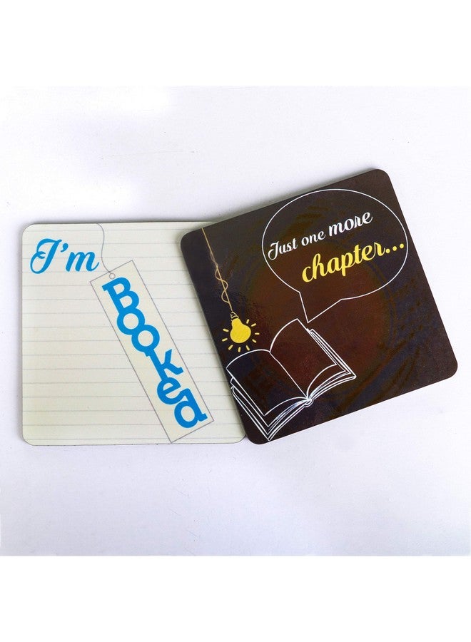 Inside Out Innovative Designs Book-ed Tea/Coffe Cups Coasters Set of 2 - Image 2