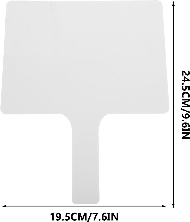 2pcs Double-Sided Acrylic Whiteboard Paddles Small Handheld Dry Erase Boards with Handle Writable Classroom Answer Boards for Students and Teachers - Image 2