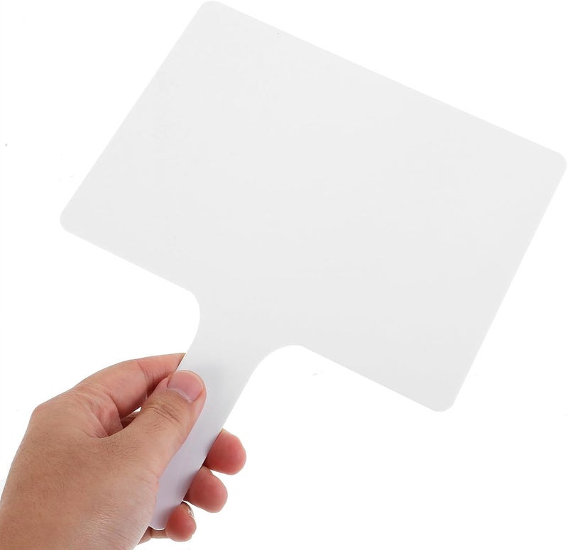 2pcs Double-Sided Acrylic Whiteboard Paddles Small Handheld Dry Erase Boards with Handle Writable Classroom Answer Boards for Students and Teachers - Image 3