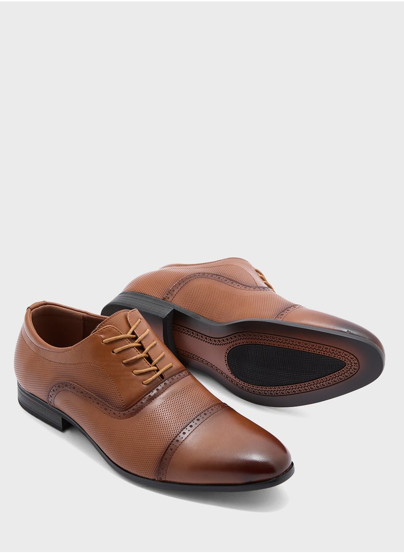 Robert Wood - Brogue Design Oxford Formal Lace Ups - Image 1