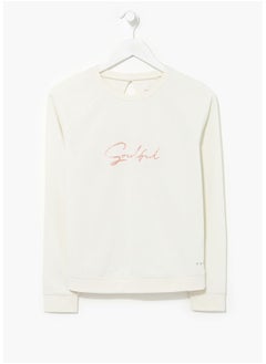 Souluxe Long Sleeve Open Back Gym Top