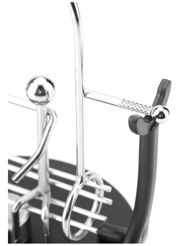 Kinetic Toy Electronic Swing Wiggle Device Perpetual Motion Swinging Art Craft Desk Decoration  - Image 5