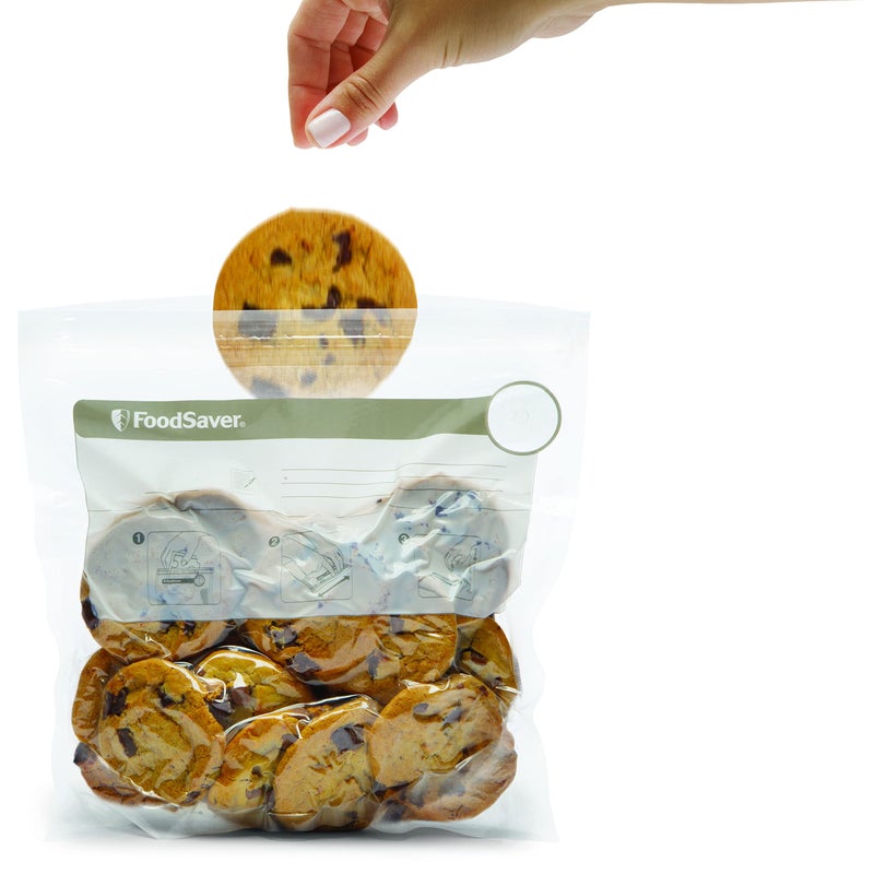 FoodSaver أكياس تفريغ الهواء بسحاب سعة 1 جالون من فود سيفر - Image 3
