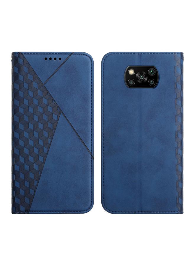 Case For Xiaomi Poco X3 NFC / X3 Pro / X3 Diamond Pattern Splicing Skin Feel Magnetic Horizontal Flip Leather Case with Card Slots & Holder & Wallet