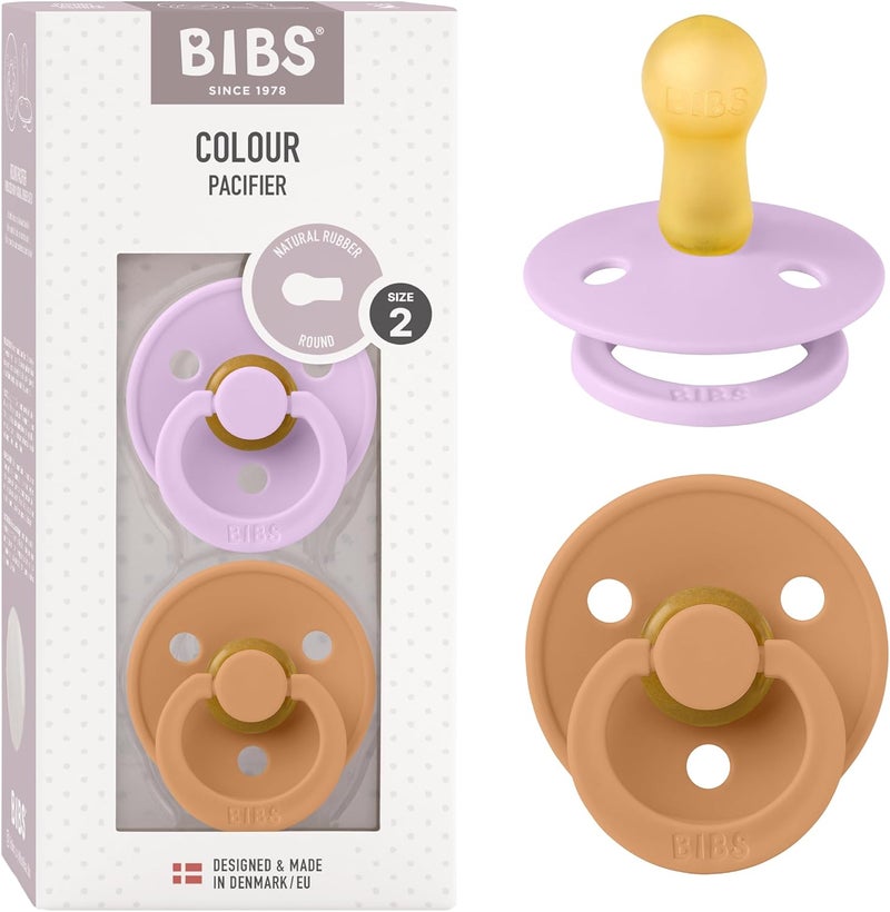 BIBS Colour Soother 2-Pack - Violet Sky/Pumpkin - Image 1
