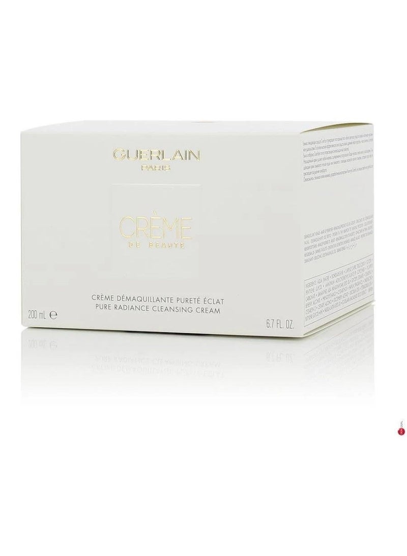Guerlain Crème de Beauté Pure Radiance Cleansing Cream 200ml - Image 4