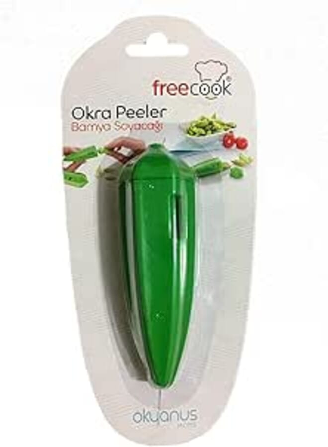 Spaceshoop Okra peeler and cracker - BPA free - Made in Turkey
