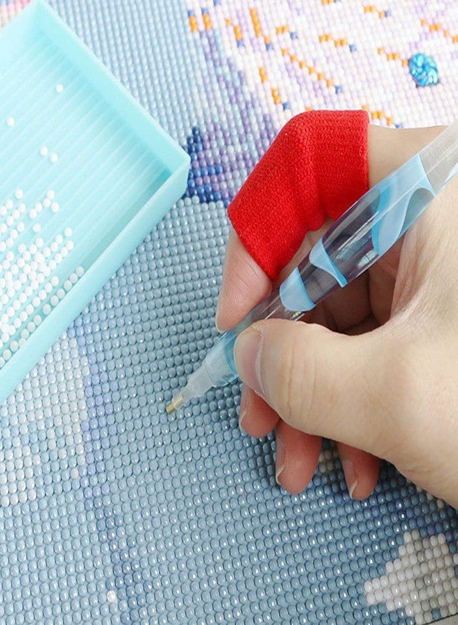 Luzen 10Pcs Nylon Diamond-Paint Finger Sleeves Elastic Fingers Protection Covers Diamond-Paint Accessories for DIY Diamond-Paint Finger Protector Tools, 5 Colors - Image 4