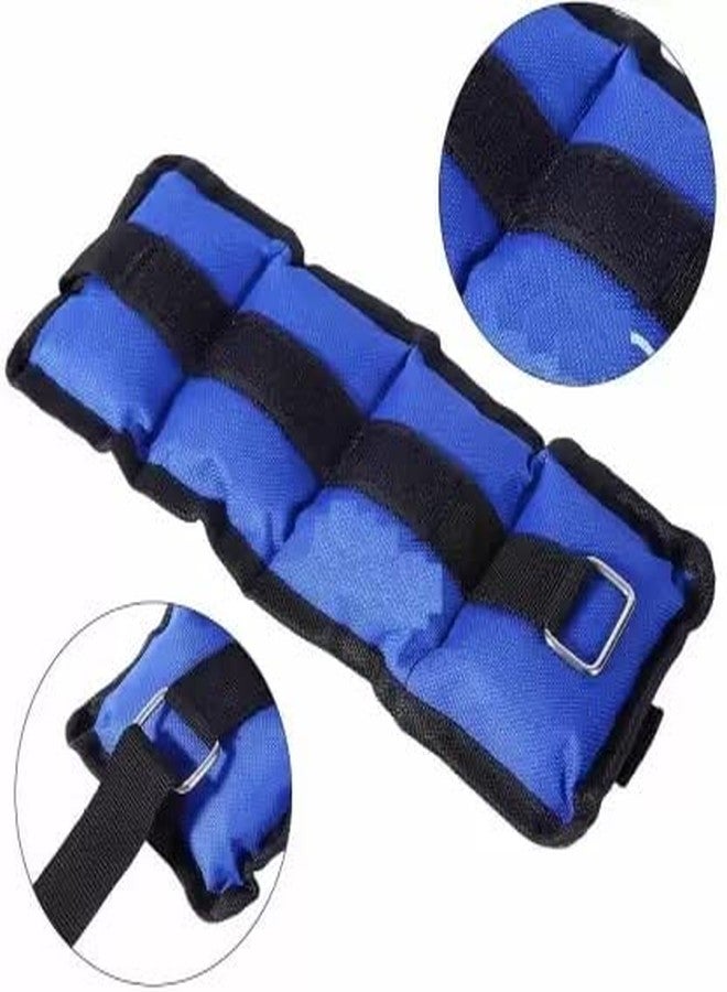 Forgesy Ankle Weight For Wrist & Legs Each 500 Gm (1 KG Set) Blue Ankle & Wrist Weight (1 kg) - Image 2
