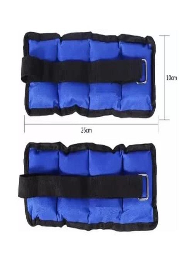 Forgesy Ankle Weight For Wrist & Legs Each 500 Gm (1 KG Set) Blue Ankle & Wrist Weight (1 kg) - Image 4