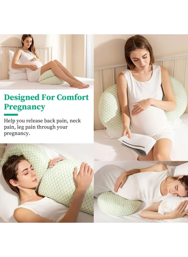 Mycey Macy's Pregnancy Body Pillow - White and Red - Image 4