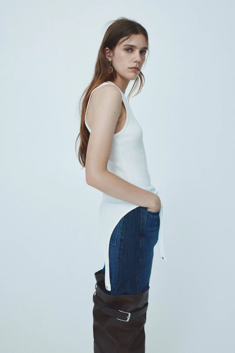 H&M Asymmetric vest top